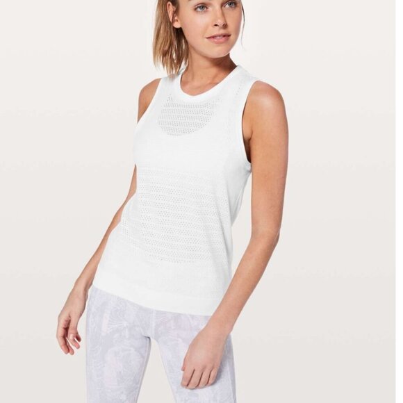 Lululemon Breeze By Muscle Tank II White / White - Picture 4 of 4